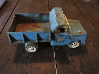 Vintage Metal Blue Tonka Hydraulic Dump Truck Toy