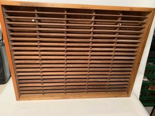 Vintage Napa Valley Wooden Cassette Wall Mountable Case - Fits 100 Tapes