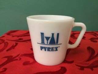 Vintage Rare & Htf Pyrex Labware Corning Turquoise Coffee Cup Mug No.  1410
