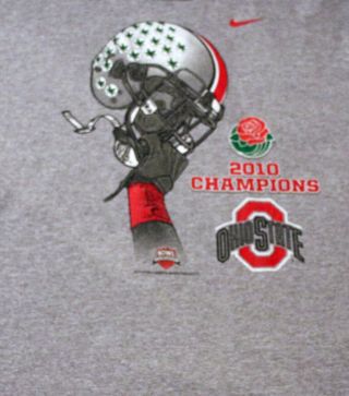 Vintage 2010 Ohio State Buckeyes Football National Champion T Shirt Nike