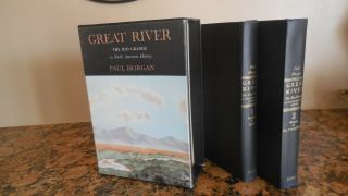 Great River : The Rio Grande By Paul Horgan,  1954.  2 Vols W/slipcase