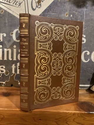 Francis Bacon " The Essays " Easton Press,  Gilded Leather Bound 1980