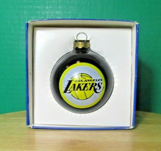 Topperscott Nba Los Angeles Lakers Glass Ball Christmas Ornament Collectible
