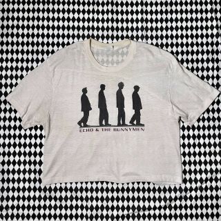 Auth Rare Vtg Echo And The Bunnymen Vintage T Shirt L Xl - Cropped