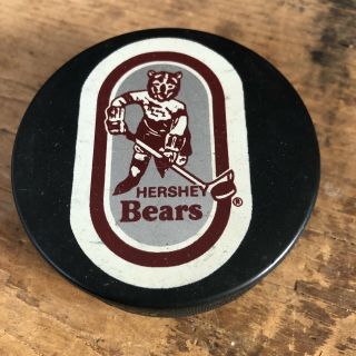Rare Vintage Hershey Bears Ahl Hockey Puck Inglasco Corp Old