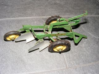 Vintage John Deere Plow Toy 2 Bottom Moldboard Plow