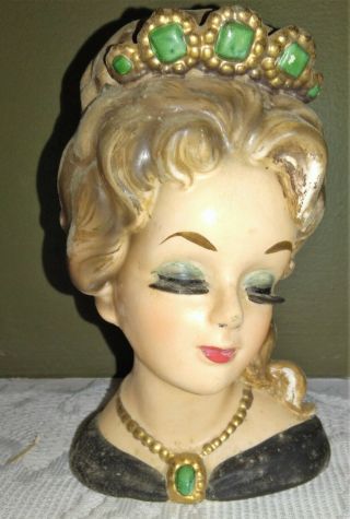 Vintage 5 - 1/2 " Inarco E1756 Lady Aileen Head Vase Headvase