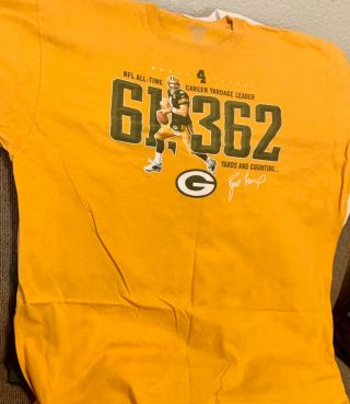 Green Bay Packers Mens Yellow Short Sleeve Shirt Size Extra Large Xl Nfl