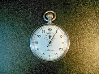 Vintage Minerva 1/5 Mechanical Swiss Made Stopwatch.