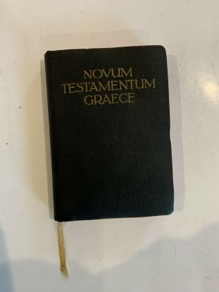 Vintage Novum Testamentum Graece Greek Testament Bible From 1950’s