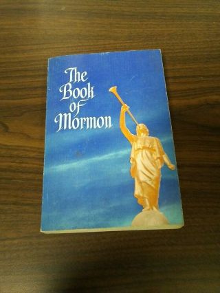 Vintage The Book Of Mormon Blue Cover Angel Moroni Like 1961 Collectible