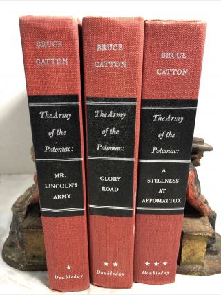 The Army Of The Potomac,  Doubleday Civil War 3 Book Set,  Bruce Carton 1952 - 62