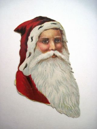 Vintage Die Cut Of Santa 