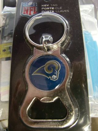 Rico Industries Nfl Los Angeles Rams Key Chain And Bottle Opener
