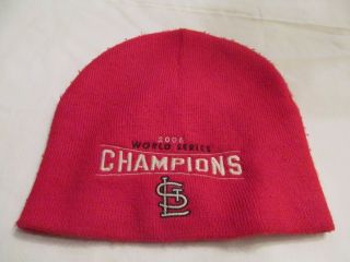 2006 World Series St Louis Cardinals Champions Red Knit Cap
