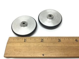 2 Vintage Bolink 1/10 Scale Bl1335 Rc Rail Dragster Front Tires Wheels