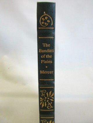 Frontier Classics Leather Bound Book,  " The Banditti Of The Plains ",  By Mercer