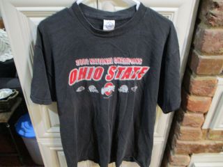Ohio State Buckeyes Vintage 2002 National Champions T - Shirt Size L
