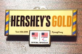 Pyeongchang 2018.  Olympic Games.  Sponsor Pin.  Hershey 