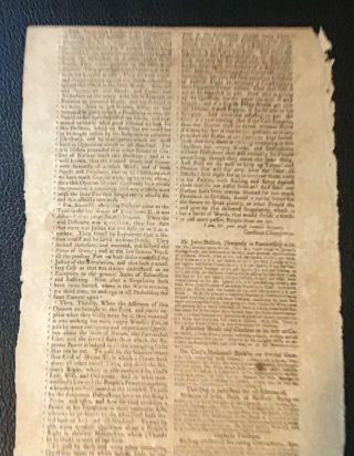 Antique Colonial American Newspaper RED TAX STAMP “The Englishman” 1714 3