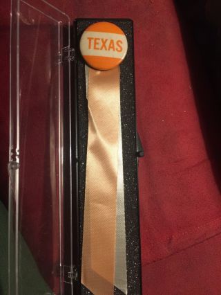 University Of Texas 1950’s Football Pin With Ribbon