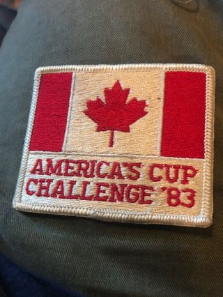 Rare Vintage Americas Cup Challenge 1983 Patch Canada