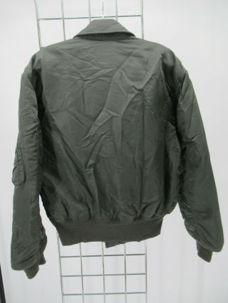 I7323 VTG Flyer ' s CWU - 45/P (N) Alpha Industries Jacket Made in USA Size M 3
