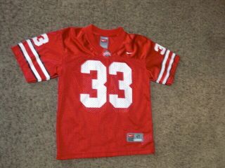 Ohio State Buckeyes 33 Nike Red Football Jersey 4t Toddler