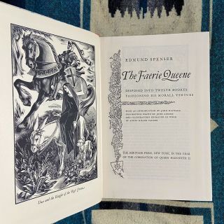 The Coronation Edition Of The Faerie Queen Edmund Spenser Heritage Press 1953 Sc
