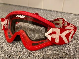 Vintage Old School Red Oakley Goggles Bmx 80s Haro Gt Dyno Hutch Ski Motocross