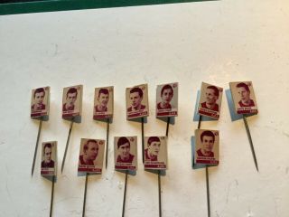 12 Badges Pins Soccerplayers Ajax 1965 With Cruyff