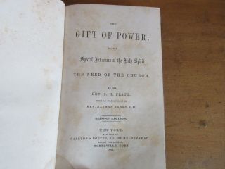 Old SPECIAL INFLUENCES OF HOLY SPIRIT Book 1856 BIBLE PHILOSOPHY GOD POWER JESUS 3