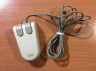 Vintage Ibm Ps/2 Mouse,  2 Buttons (model 6450350)