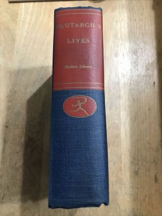 PLUTARCH ' S LIVES of the Noble Grecians and Romans Modern Library Hardcover 2