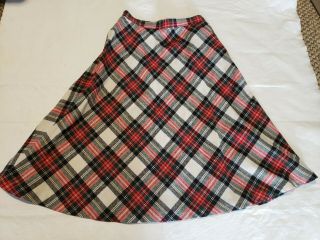 Vtg Joyce Of California Union Made Scottish Plaid Skirt I Tartan Medium