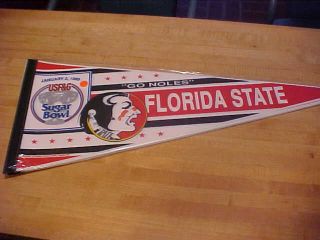 Florida State 1989 Sugar Bowl College Football Pennant Fsu