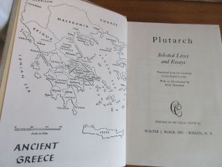 Old PLUTARCH ' S LIVES Book ALEXANDER THE GREAT CAESAR ANCIENT ROME GREECE ESSAYS 2