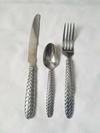 Vintage 1991 Ralph Lauren Equestrian Braid Flatware Choose:fork/teaspoon/knife