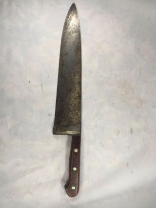 Vintage Dexter 48912 12 " Hand Forged Carbon Steel Chef 