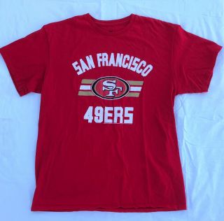 Nfl Team Apparel San Francisco 49ers Football Red Tshirt - Men’s Large