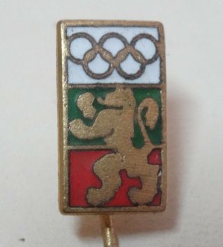 1972 Munich Olympic Games Official Participation Enamel Pin Badge Bulgaria
