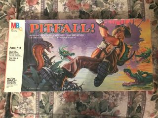 Vintage 1983 Pitfall Board Game Milton Bradley Complete Action Adventure