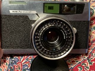 Vintage Petri 35mm Slr Camera 7s Circle - Eye System 45mm 1.  8 Lens Rangefinder