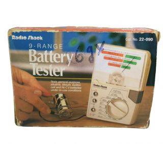 Vintage Radio Shack 9 - Range Battery Tester 22 - 090 Nine Different Voltages