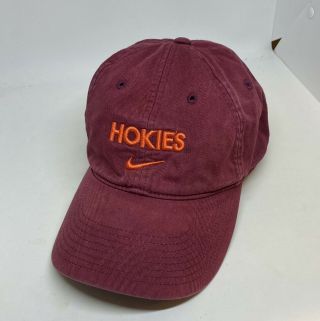 Nike Team Virginia Tech Hokies Relaxed Fit Baseball Cap Adjustable