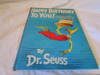 Vintage 1958 Or Latter Happy Birthday To You Dr.  Suess Book Hardback