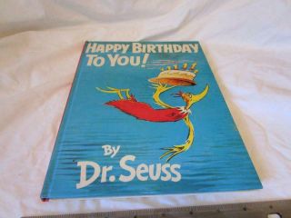 Vintage 1958 or latter Happy Birthday to you Dr.  Suess book hardback 2
