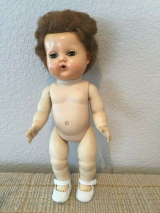 Vintage American Characters 11 " Vinyl Rubber Tiny Tears Doll