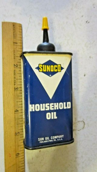 Vintage Sunoco Household Oiler Can 4 Oz.  Sun Oil Company