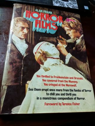 Movie Horror Films 1977 Hardcover Book Alan Frank Rare I Walked Wth A Zombie